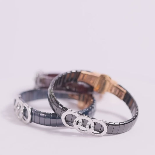 Men's Ceramic Diamond Band