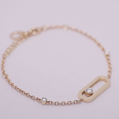 Gliding  Diamond Bracelet