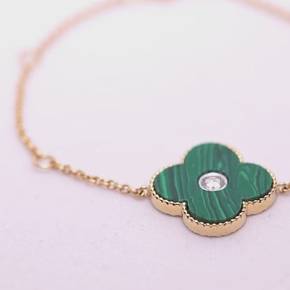 Verdant Clover Diamond Bracelet