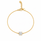 Round Diamond Bracelet 14k Gold