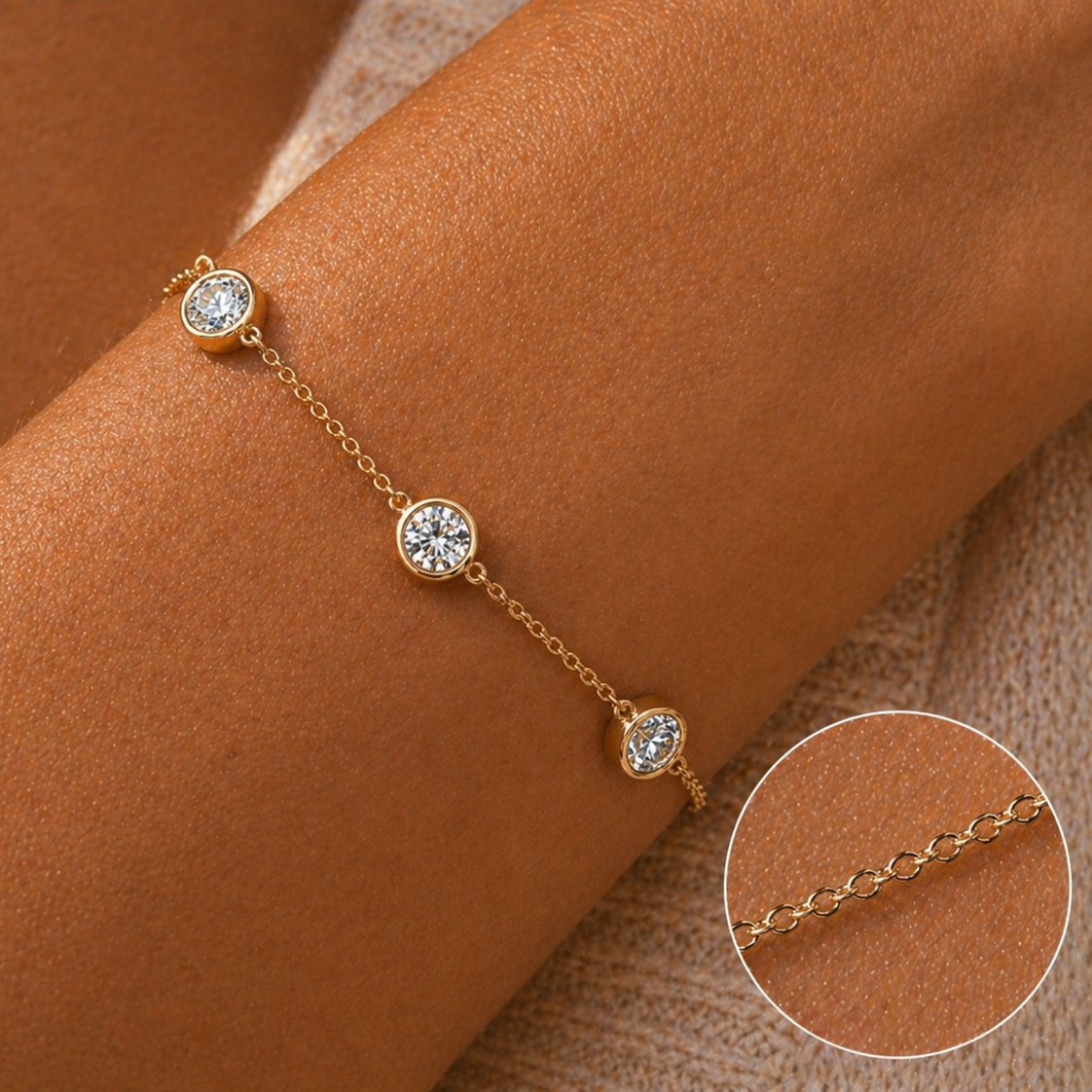 Yard Diamond Braceleti 14K Gold